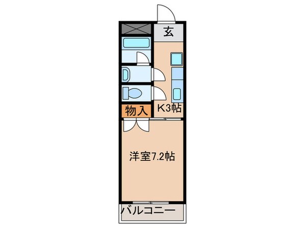 ハイツディアフィ－ルドの物件間取画像